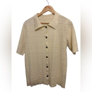 a new day Women's Cream Button Down Shirt